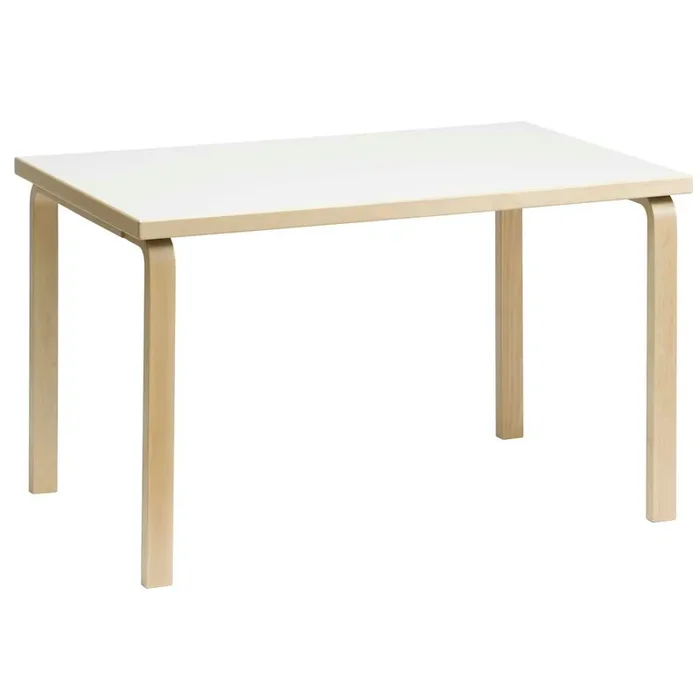 81B Tisch 75×120 cm, Birke / Weiß Laminat Gleich Bestellen