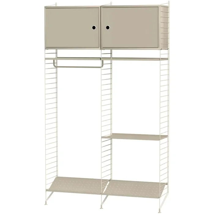 Ab Werk String Shelf Combination T Hall, Beige