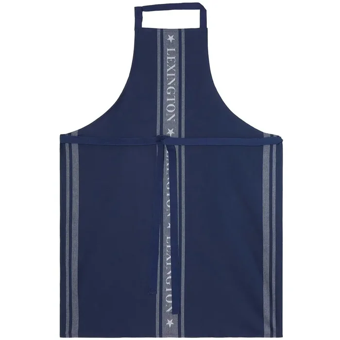 Abverkauf Icons Cotton Jacquard Star Schürze, Weiß / Dress Blue
