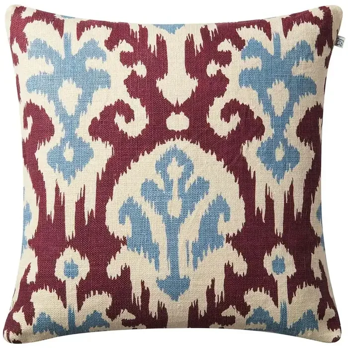 Adi Kissenbezug 50×50 cm, Dusty Blue / Ruby Billig