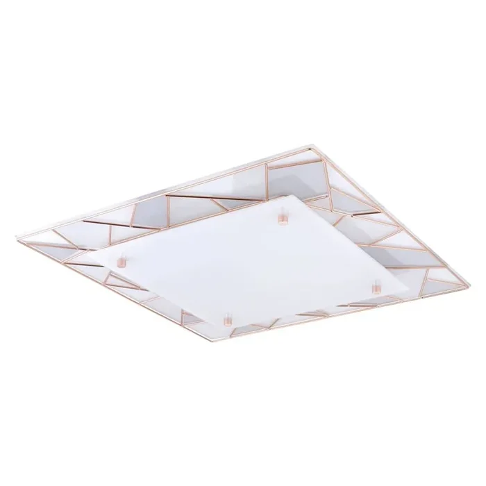 Aktuell Eglo 94747 Pancento 1 LED Wandleuchte / Deckenleuchte 16W Stahl kupferfarben weiss grau