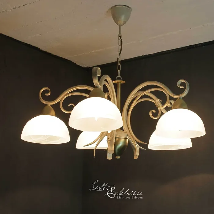 Aktuell Hängeleuchte AURORA WHITE Ø74cm 5-flmg