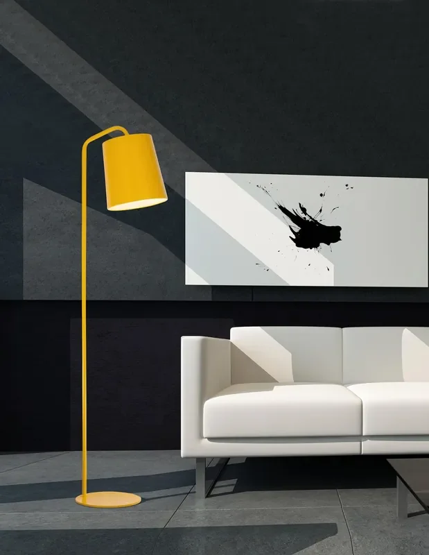 Aktuell Nova Luce STABILE Stehlampe E27 Gold 188x30cm 549601
