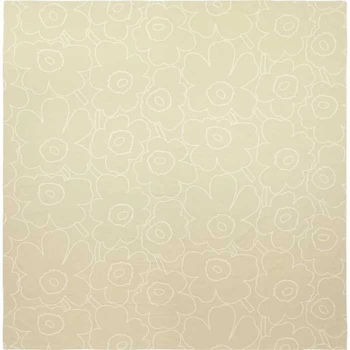 Aktuell Piirto Unikko Tagesdecke 260×260 cm, Altweiß / Weiß