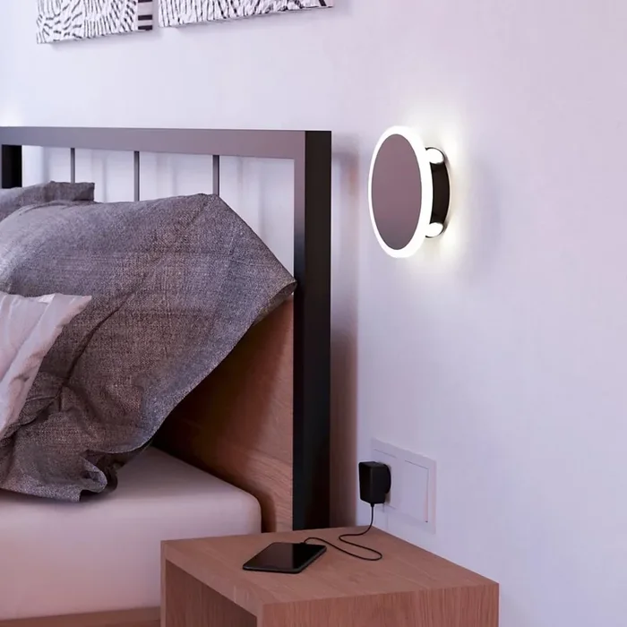 Angebot Eglo – LED-Wandleuchte LED/12W/230V 3000K d 17 cm schwarz