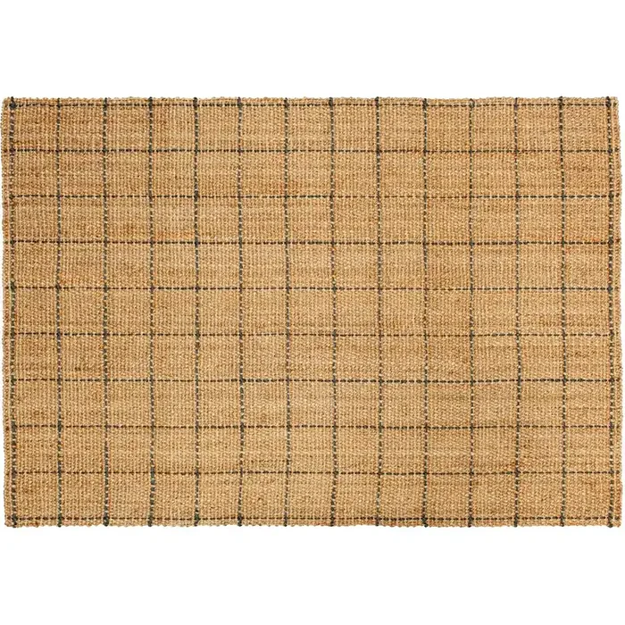 Angebot Freja Teppich Kariert Natur, 160×230 cm