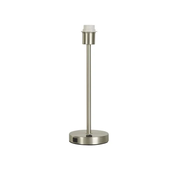 Angebot Lampenfuß Tischleuchte E24 40 cm hoch Metall in Nickel