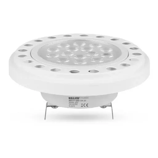Angebot LED-Lampe ECOLINE AR111 G53/12W/12V 3000K 30° weiß – Brilagi