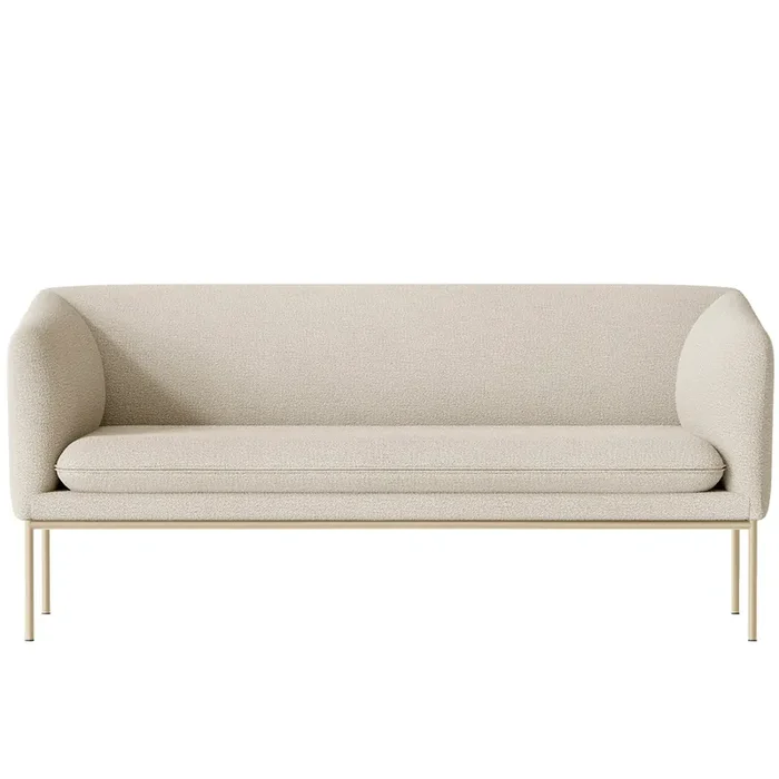 Angebot Turn Boucle 2-Sitzer-Sofa, Altweiß