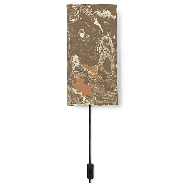 Argilla Rectangular Wandleuchte, Marble Mocha Wochenendangebot