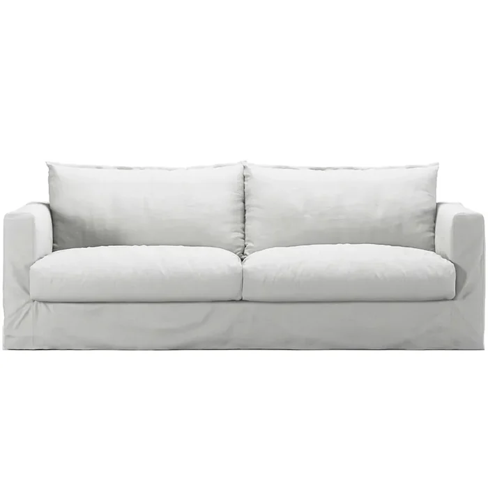 Ausverkauf Bezug Für Le Grand Air Nou 3-Sitzer-Sofa Baumwolle, Weiß