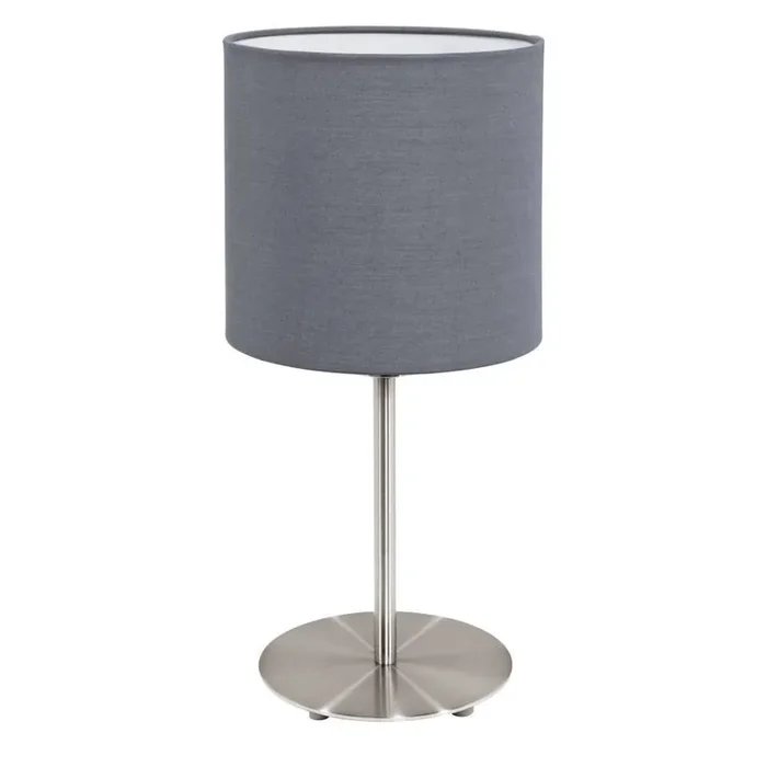 Ausverkauf Eglo 31596 PASTERI E27 Tischleuchte Ø180mm Grau