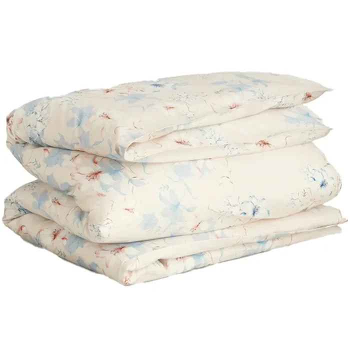 Ausverkauf Floral Bettdeckenbezug 150×210 cm, Sand White