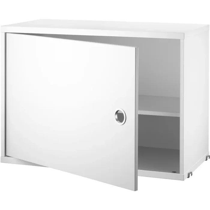 Ausverkauf String Schränkchen + Türe 58x30x42 cm 1-er Set, Weiß