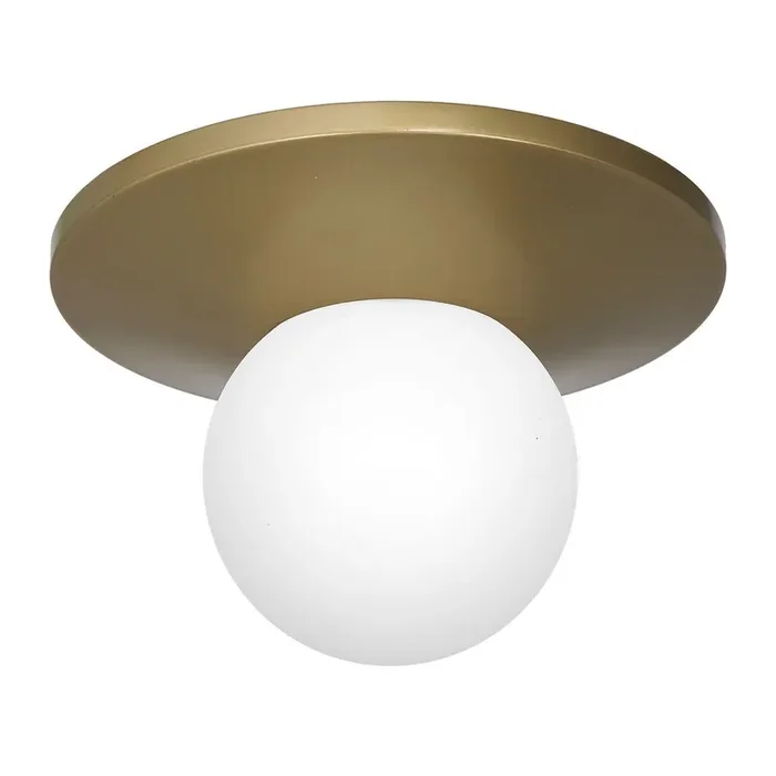 Beliebt Deckenlampe Glas Metall in Gold Ø29 cm E14 blendarm