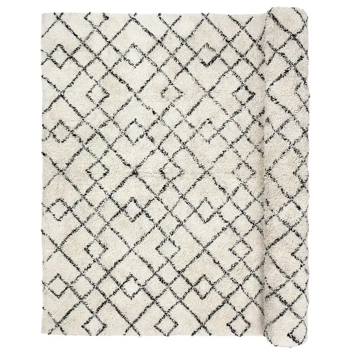 Beliebt Janson Matte Elfenbein/Schwarz, 200x300cm