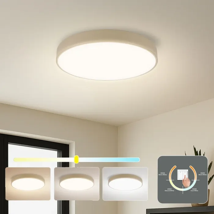 Bestpreis Brilagi – LED-Deckenleuchte POOL LED/36W/230V 3000/4500/6000K Ø 30 cm Beige