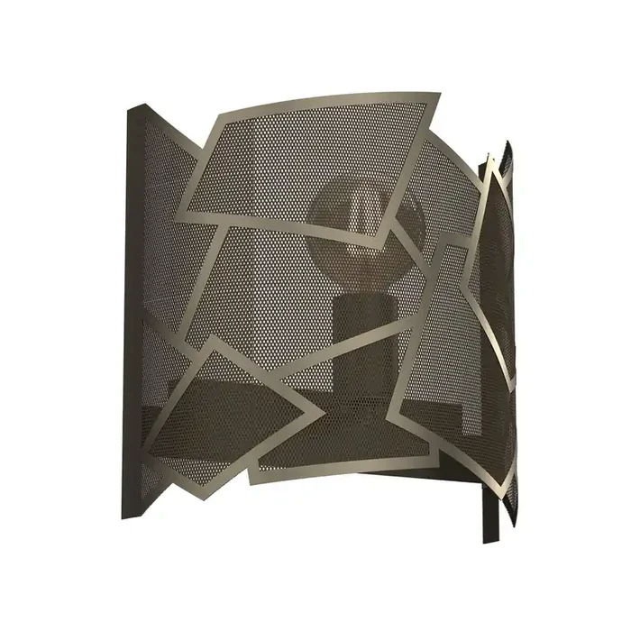 Bestpreis Dekorative Wandlampe Metall in Gold B:26 cm E27 Modern