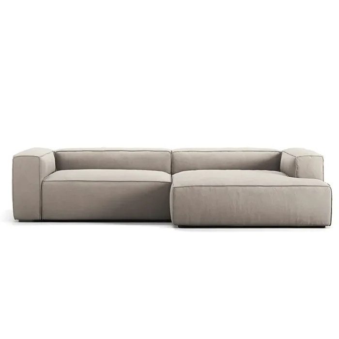 Bestpreis Grand 3-Sitzer-Sofa sonnenliege Rechts, Sandshell Beige