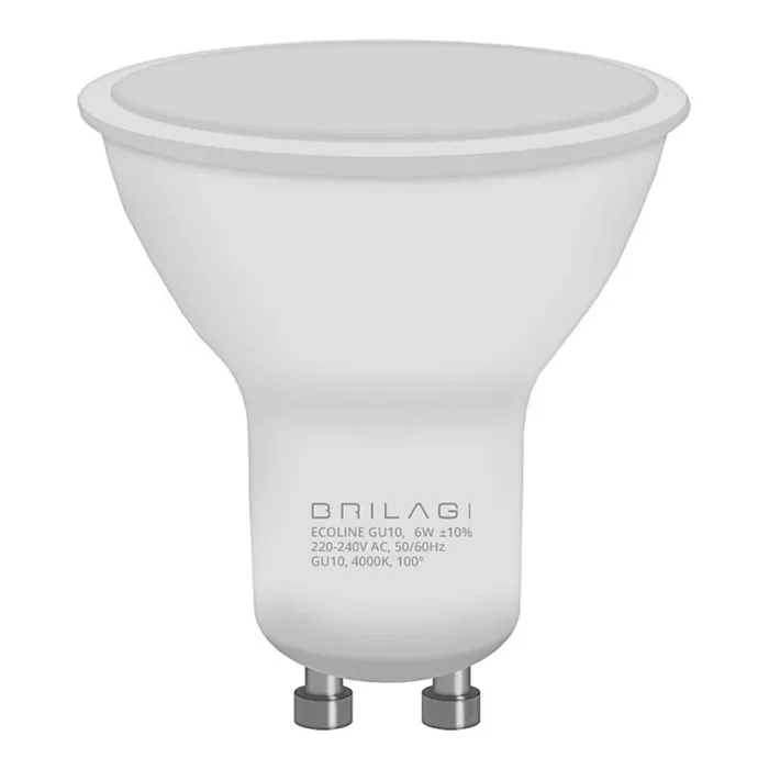 Bestseller LED-Glühbirne ECOLINE GU10/6W/230V 4.000K – Brilagi