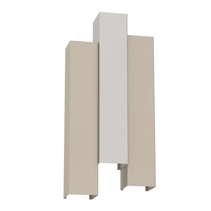 Bestseller Wandlampe Metall Beige Hellgrau H:72 cm GU10 indirekt