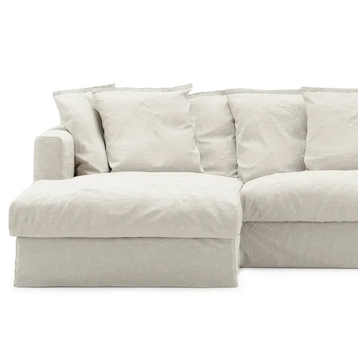 Bezug Für Le Grand Air 3-Sitzer-Sofa Leinen, Creamy White Rabatt