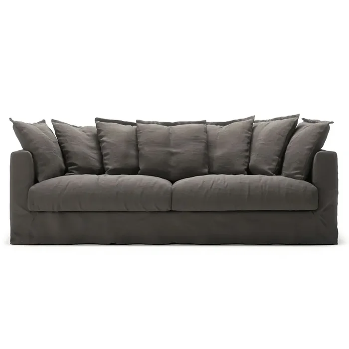 Bezug Für Le Grand Air 3-Sitzer-Sofa Leinen, Smokey Granite Top-Angebot