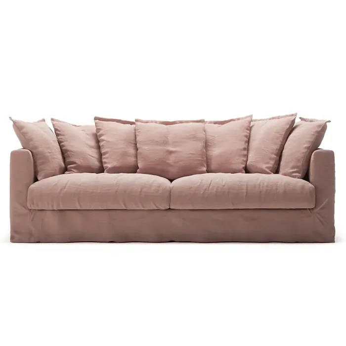 Bezug Für Le Grand Air 3-Sitzer-Sofa Leinen, Tender Blush Direktkauf