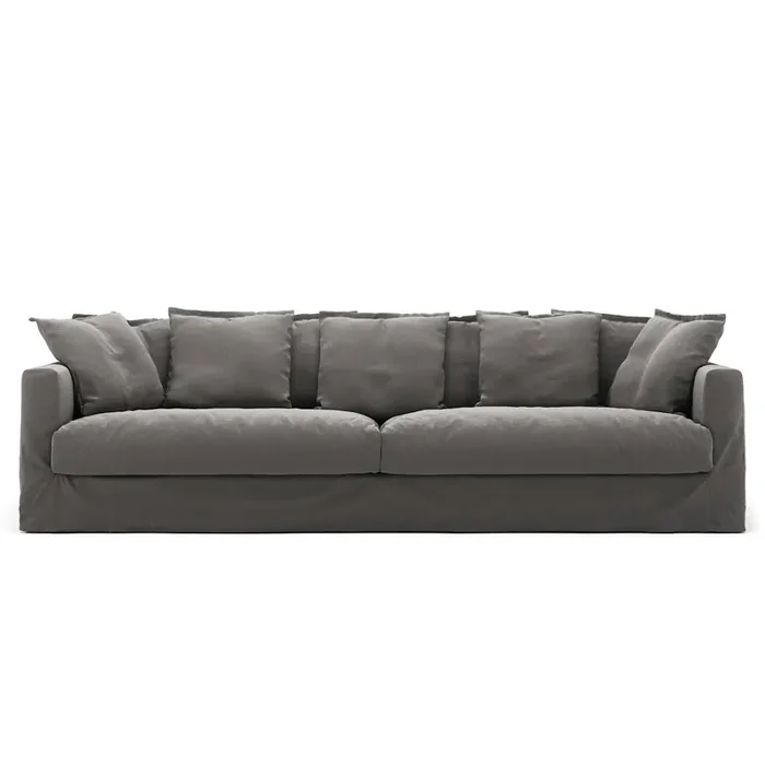 Bezug Für Le Grand Air 4-Sitzer-Sofa Baumwolle, Grau Gratis Versand