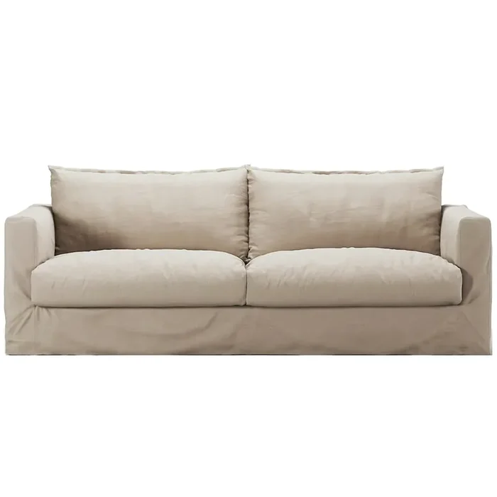 Bezug Für Le Grand Air Nou 3-Sitzer-Sofa Baumwolle, Beige Neue Ware