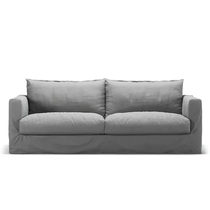 Bezug Für Le Grand Air Nou 3-Sitzer-Sofa Baumwolle, Hellgrau Markenware