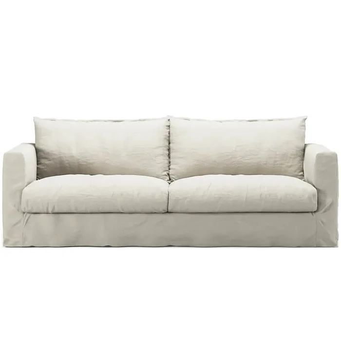 Bezug Für Le Grand Air Nou 3-Sitzer-Sofa Leinen, Creamy White Kracherpreis