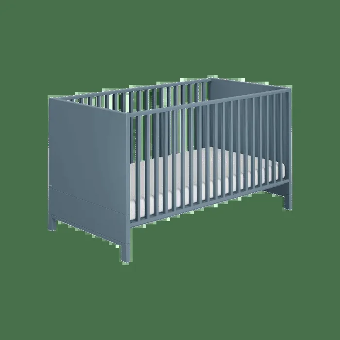 Billig Paidi Babybett Olli 70×140 cm Gestell Mattblau