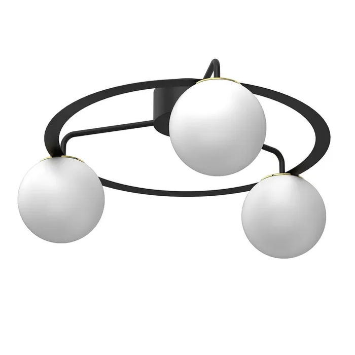 Blendarme Deckenlampe Glas Metall Schwarz Weiß Gold E27 Ausverkauf