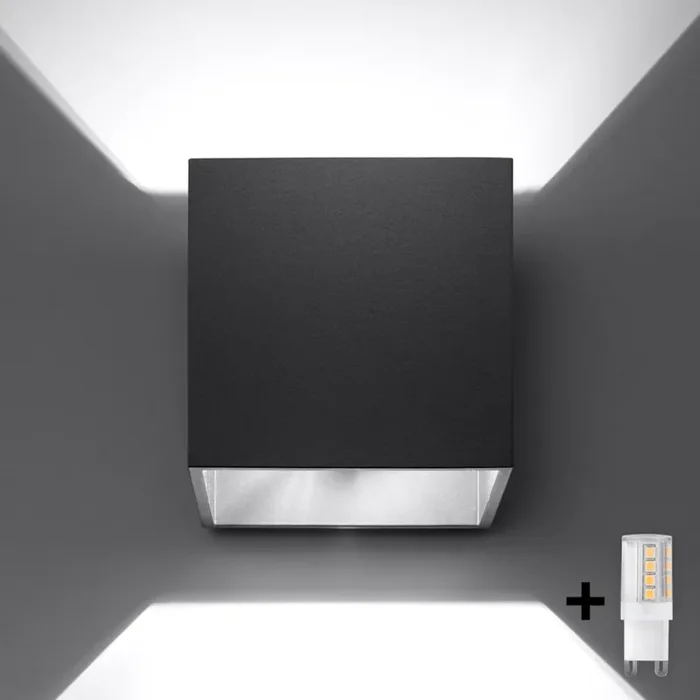 Brilagi -LED-Wandstrahler MURO 1xG9/4W/230V schwarz Im Trend