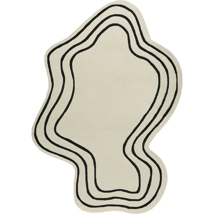 Curve Wollteppich 250×350 cm, Off-white Kostenloser Rückversand