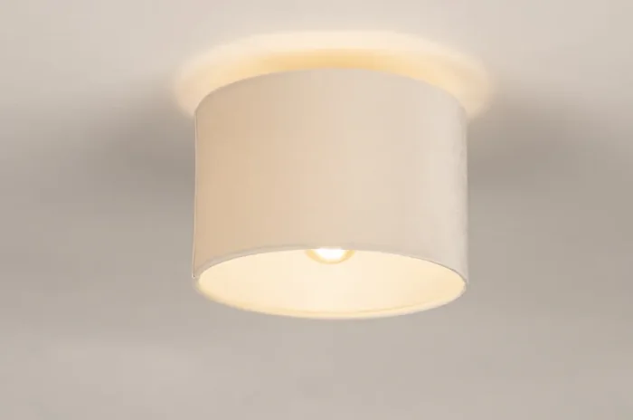 Deckenleuchte 31606 – Ø 25 cm – Beige – Samt – Zusammengestellter Artikel Bestseller