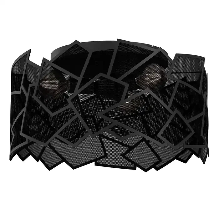 Dekorative Wandlampe Metall Schwarz B:49,5 cm Modern Solange Der Vorrat Reicht