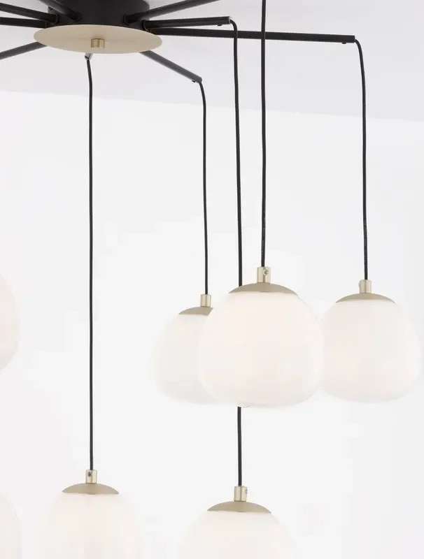 Direkt Vom Hersteller Nova Luce THE EGG Pendelleuchte G9 8-fach Gold 70x75cm dimmbar 9009260