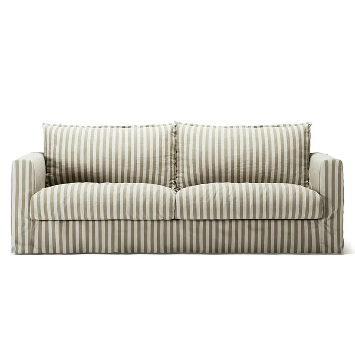 Direktkauf Le grand Air Nou 3-Sitzer-Sofa Leinen, Gentle Ribbon