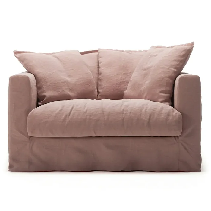 Echt Bezug Für Le Grand Air Liebessitz Leinen, Tender Blush