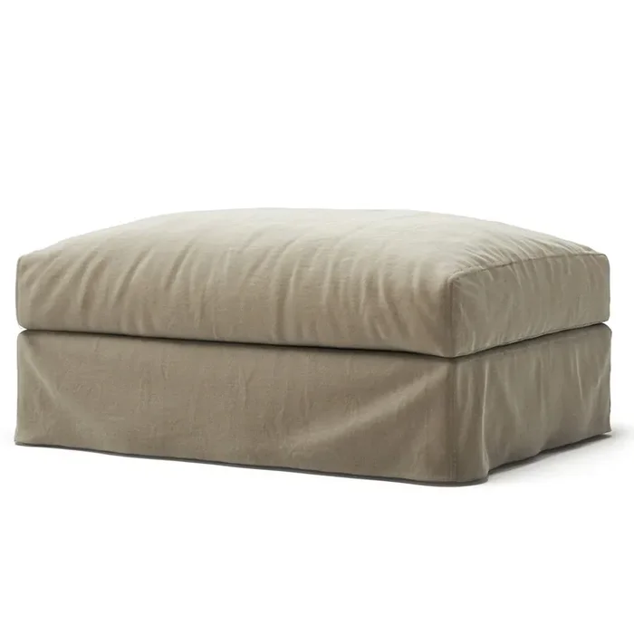 Echt Le Grand Air Fußhocker Leinen, Savage Linen