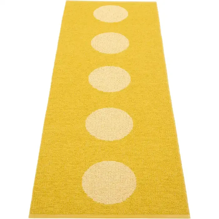 Echt Vera Pop Teppich 70×280 cm, Mustard / Pale Yellow