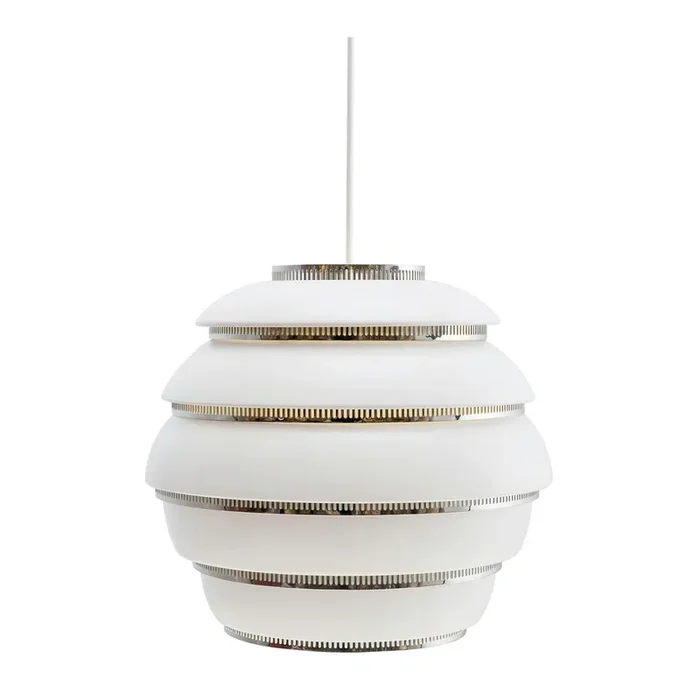 Exklusiv Beehive A331 Hängelampe, Weiß/Chrom