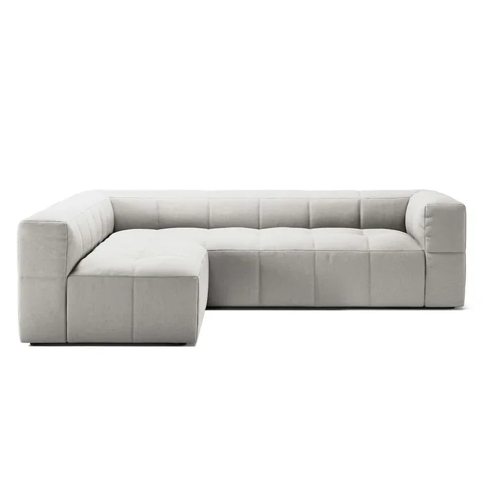Exklusiv Mure 3-Sitzer-Sofa Mit Offenem Abschluss Links, Moon White