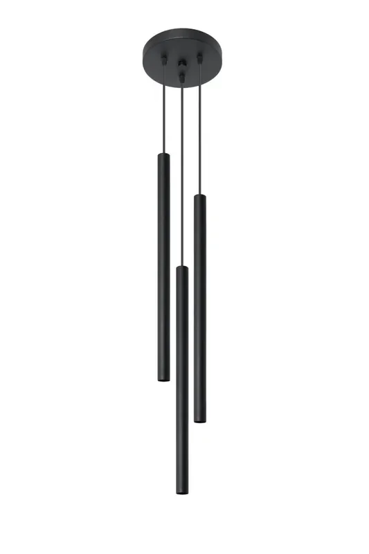 Expressversand Minimalistische Hängeleuchte Schwarz Ø20cm 3x G9 PETERA