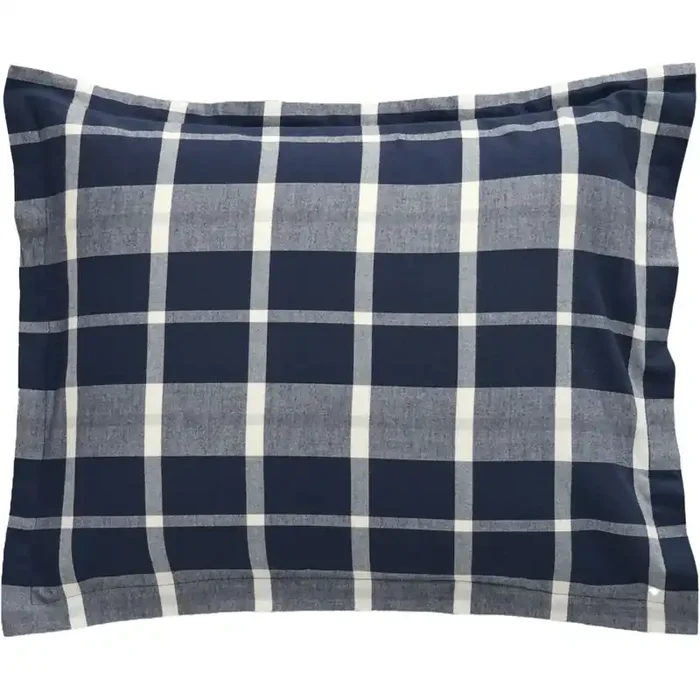 Flannel Check Kissenbezug Marine 50×60 cm Jetzt Bestellen