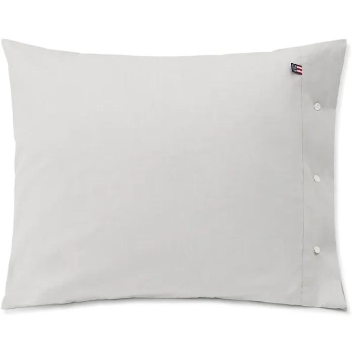 Geprüft Pin Point Gray Cotton Kissenbezug, 50×60 cm