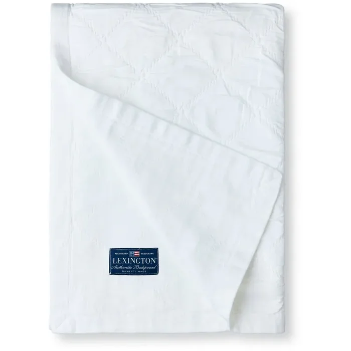 Gratis Versand Signature Star Organic Cotton Quilted Tagesdecke 260×240 cm, Weiß