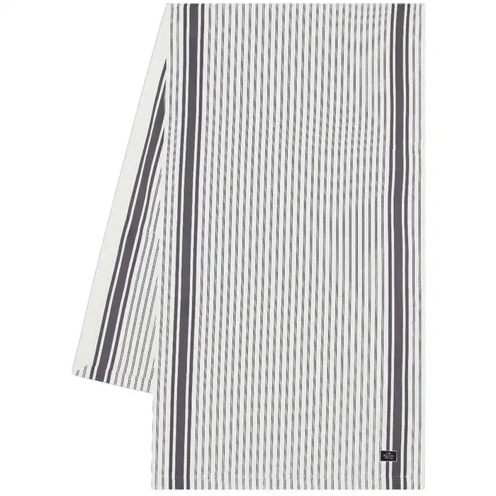 Großhandel Icons Striped Organic Cotton Oxford Tischläufer 50×150 cm, Weiß / Dress Blue